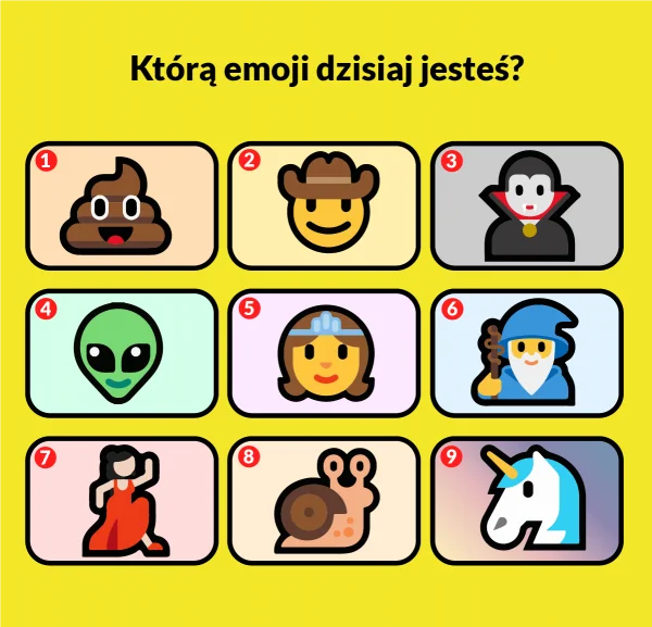 Którą emoji dzisiaj jesteś?