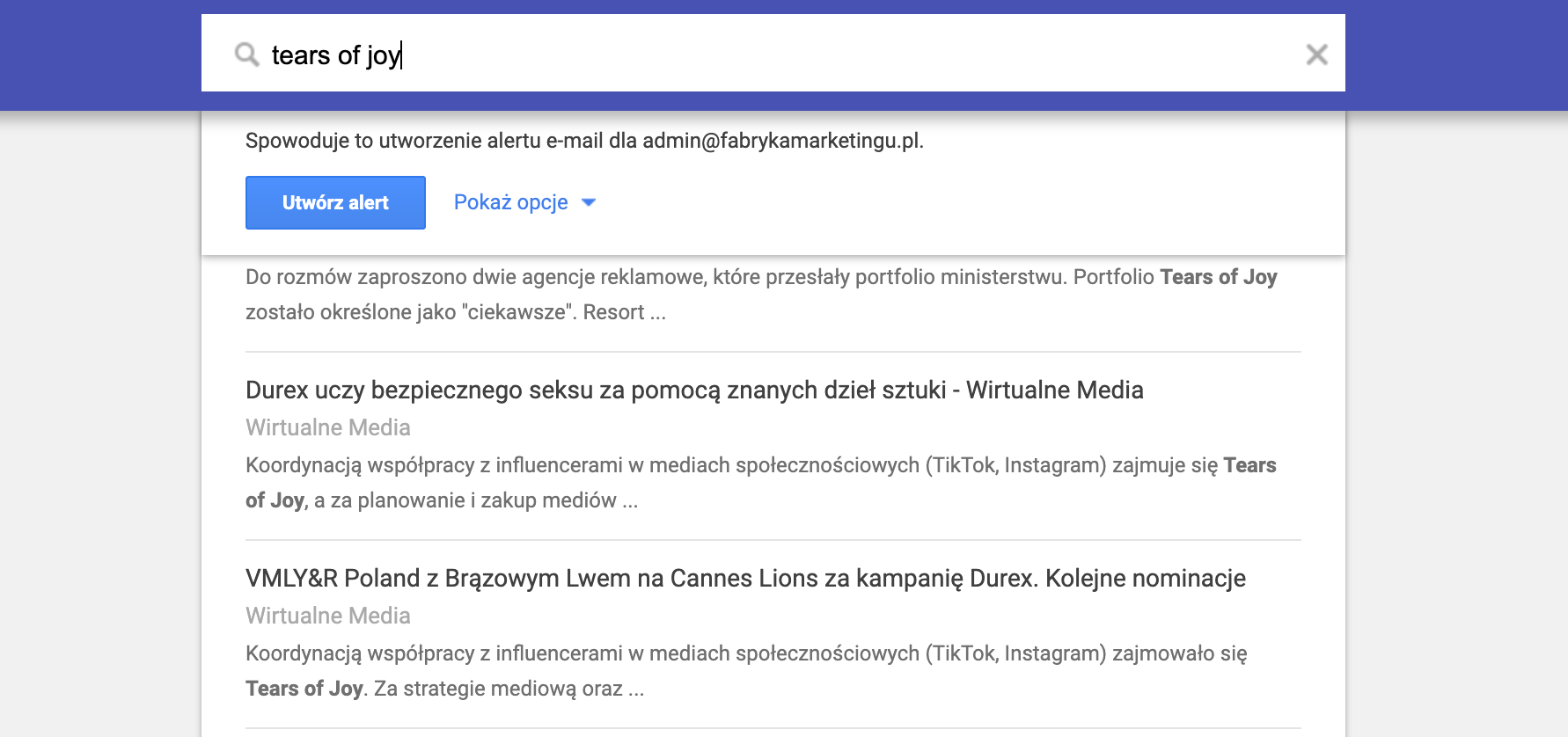 google alert