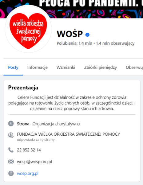 informacje na social media 