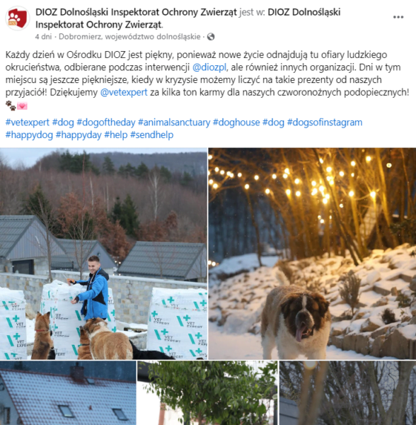 post opowiadający o wartościach DIOZ