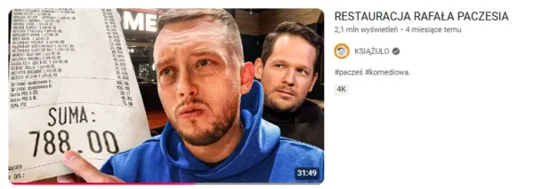 miniaturki serii filmów na YouTubie