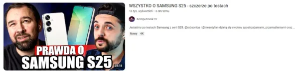 przykład dobrze opisanego filmu razem z miniaturką