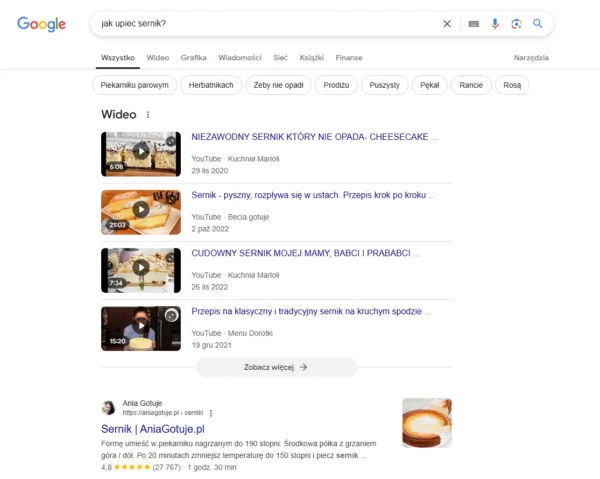 jaki sernik jest najlepszy wyniki wyszukiwania