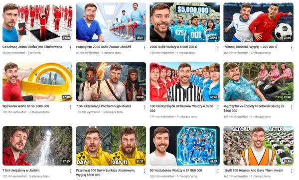 zdjęcie twarzy na miniaturze na YouTube