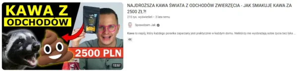 miniaturki serii filmów na YouTubie